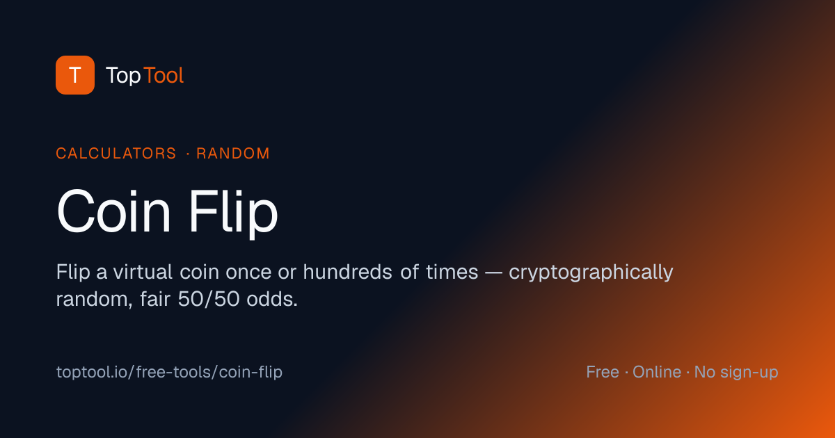 Coin Flip - Random | TopTool